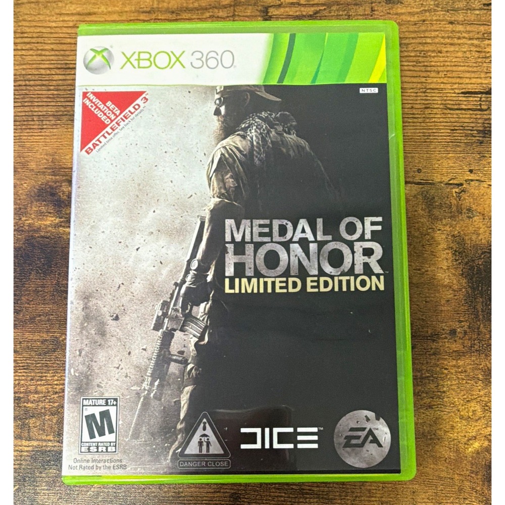 EA Medal of Honor Limited Edition Xbox 360 NTSC 2010 M Shooter Video Game CIB